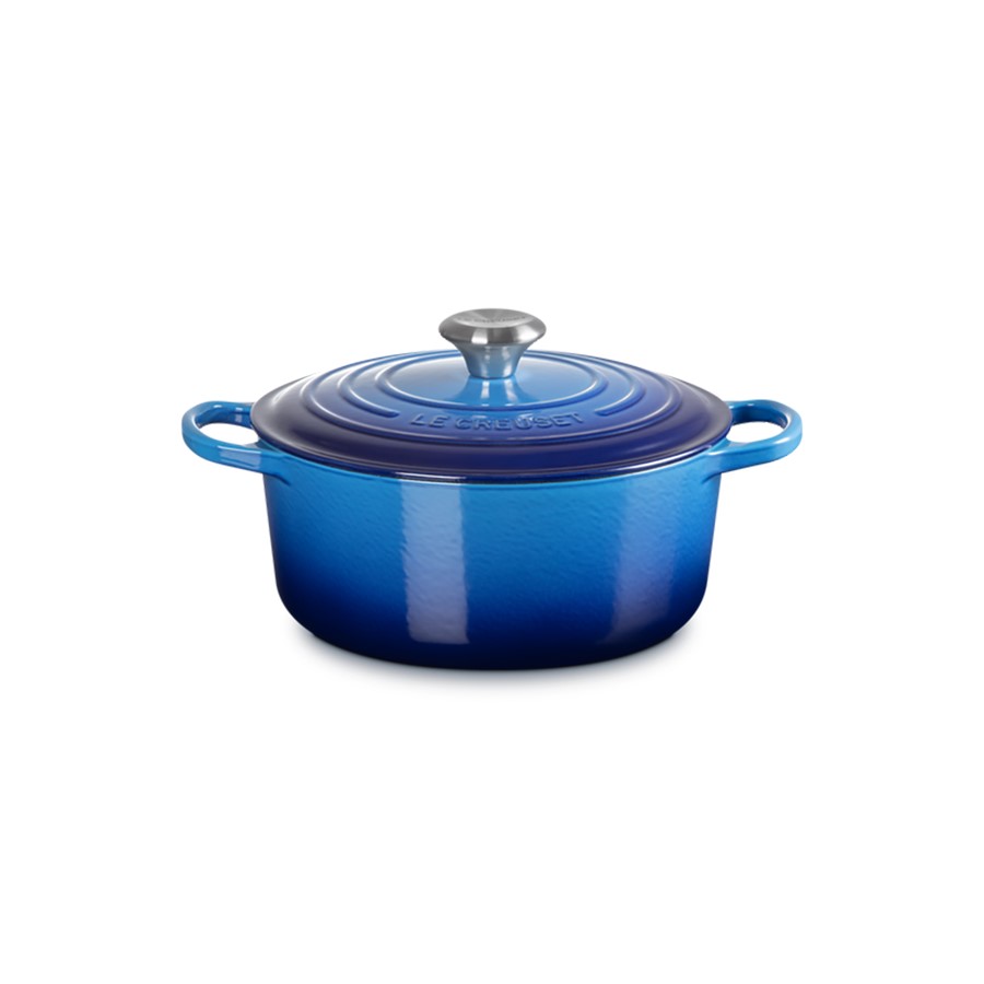 Le Creuset Rd Casserole Azure Blue 24 cm Image