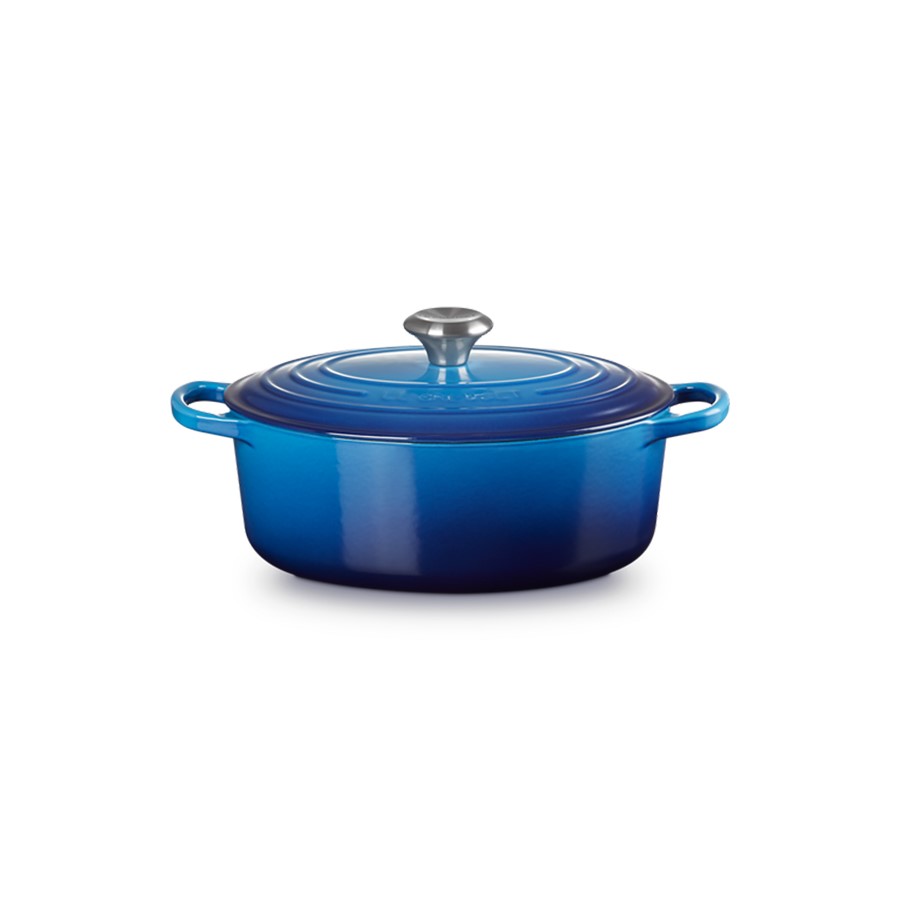 Le Creuset Oval Cass. Azure Blue 27 cm Image