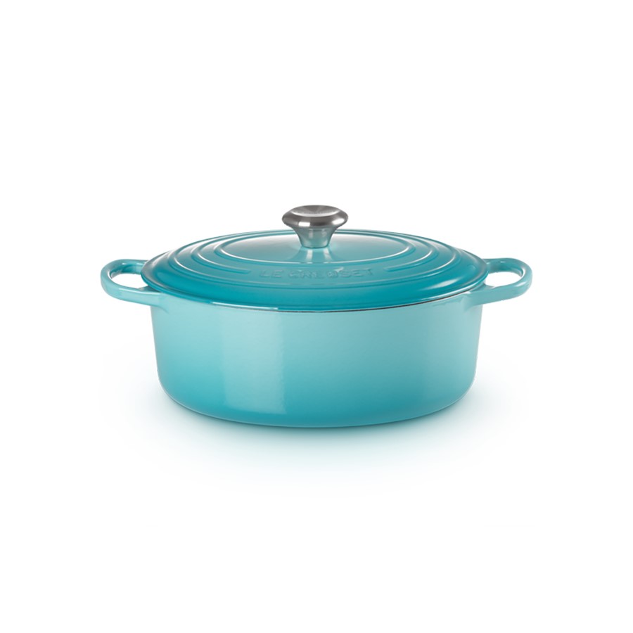 Le Creuset Oval Casserole Teal 29 cm Image