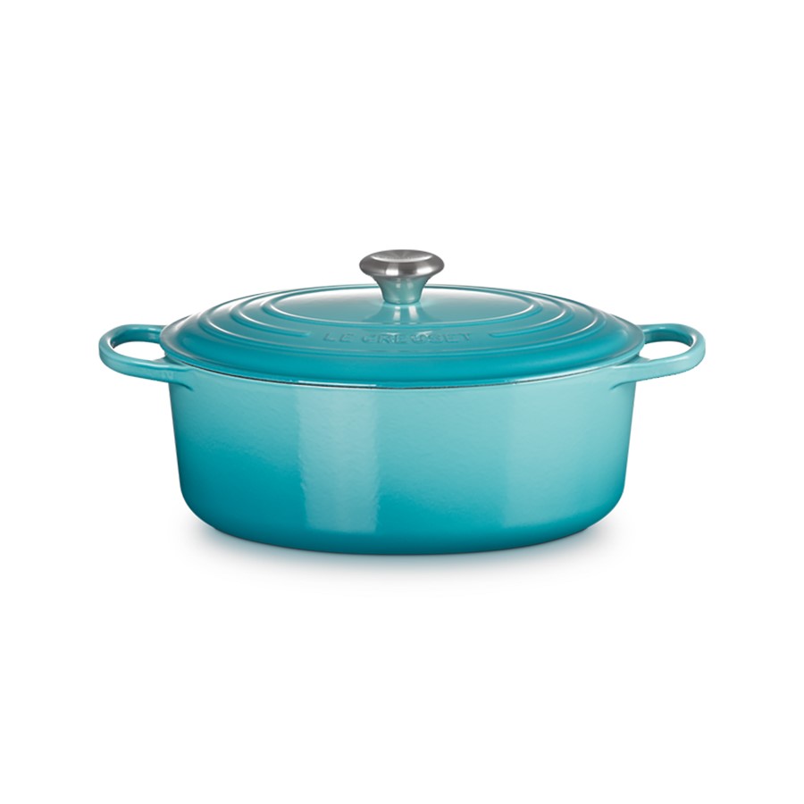 Le Creuset Oval Casserole Teal 31 cm Image