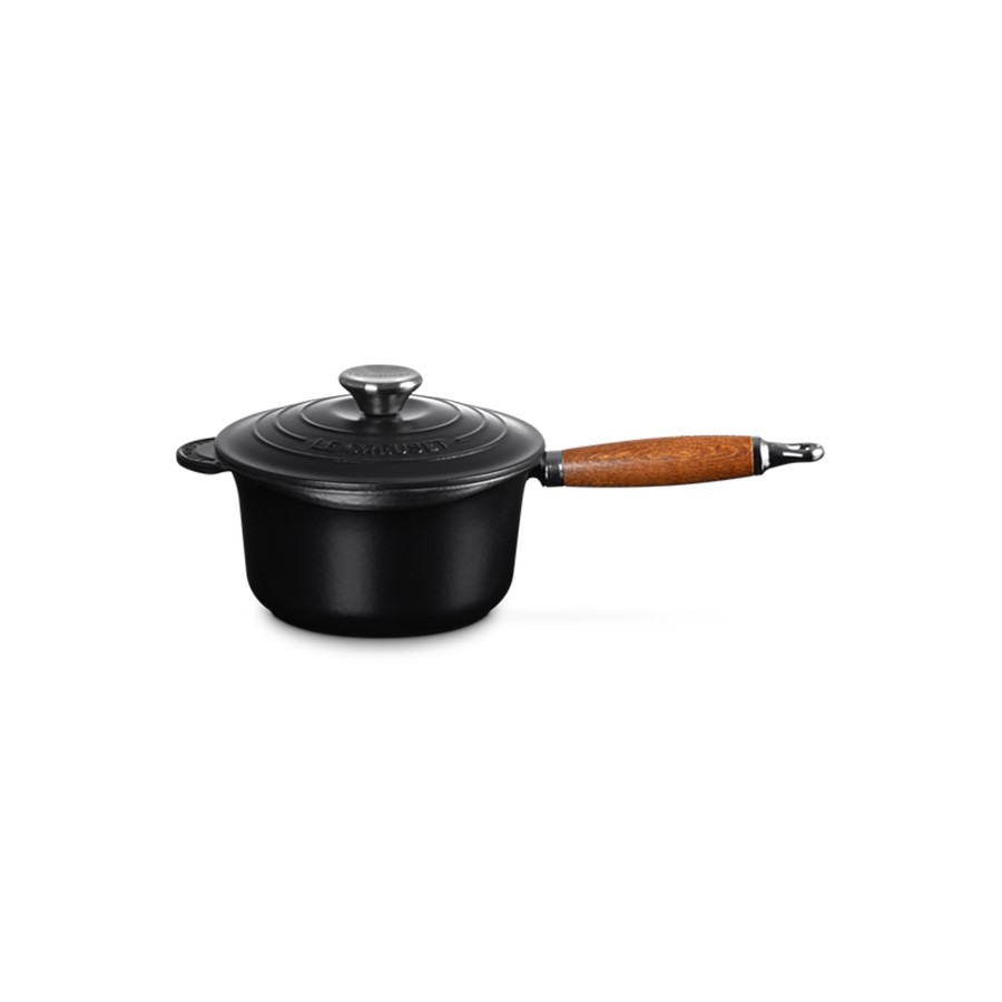Le Creuset Saucepan Wood M/Blk 18 cm Image