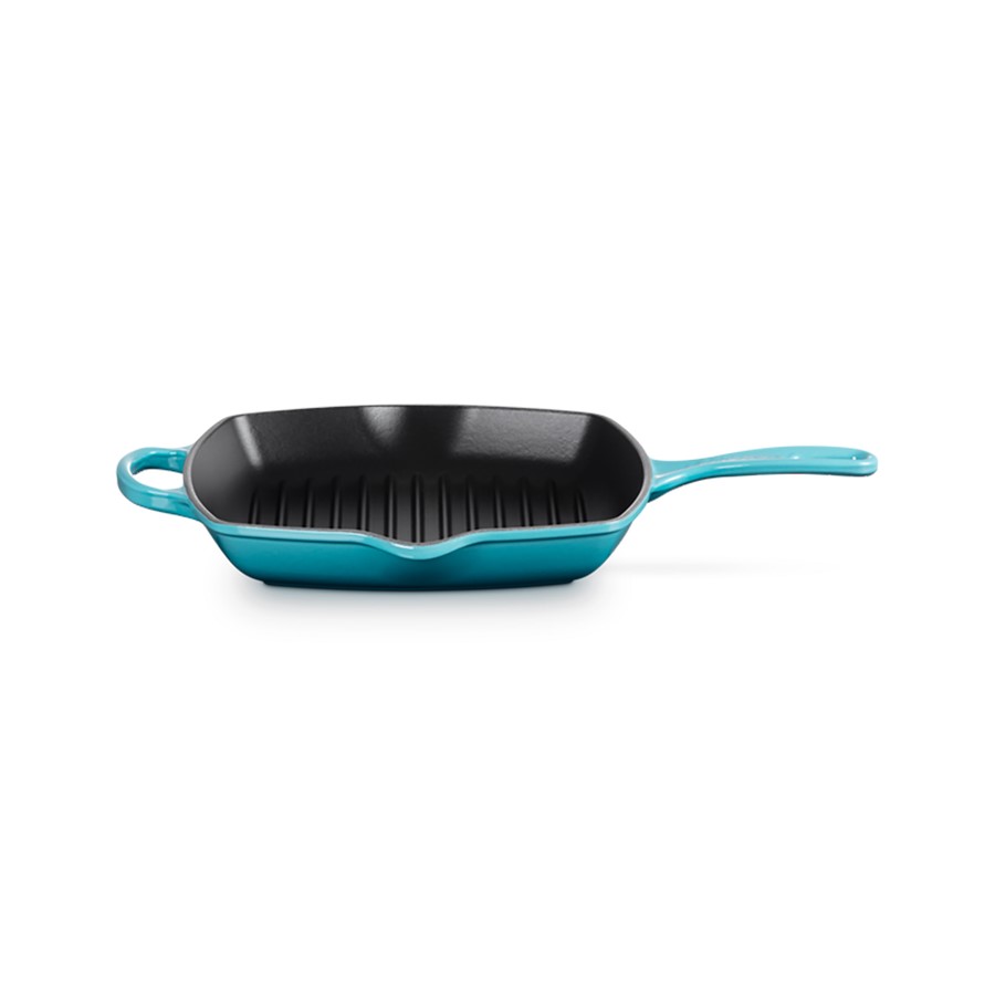 Le Creuset Sq. Skillet Grill Teal 26 cm Image