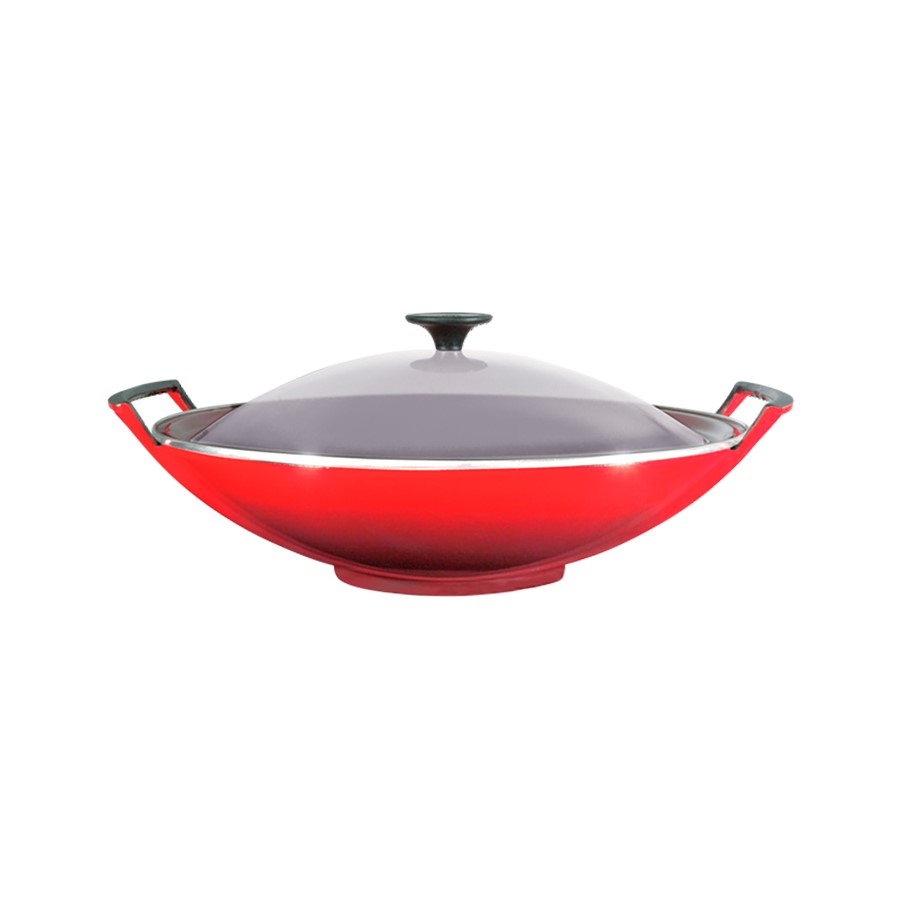 Le Creuset Wok Glass Lid Cerise 36 cm Image