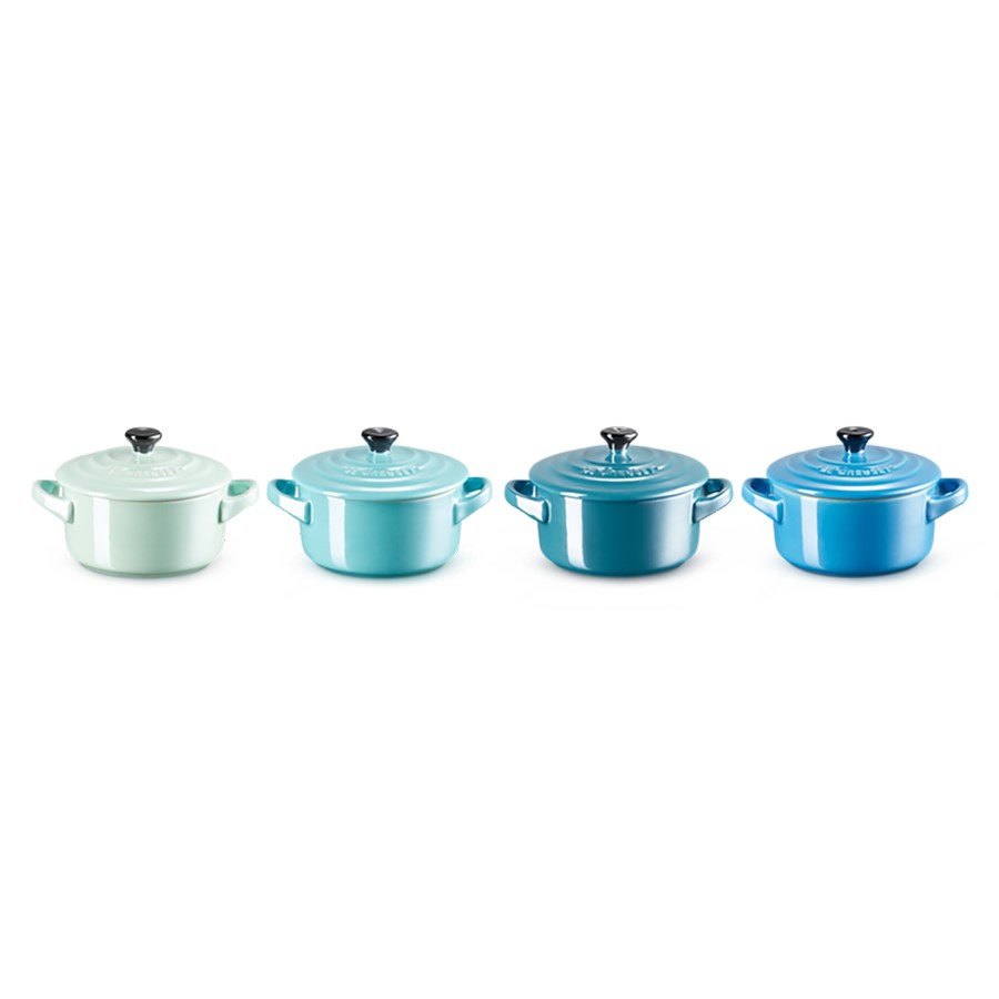 Le Creuset Rd. 4 Mini Cocotte Blue 10 cm Image