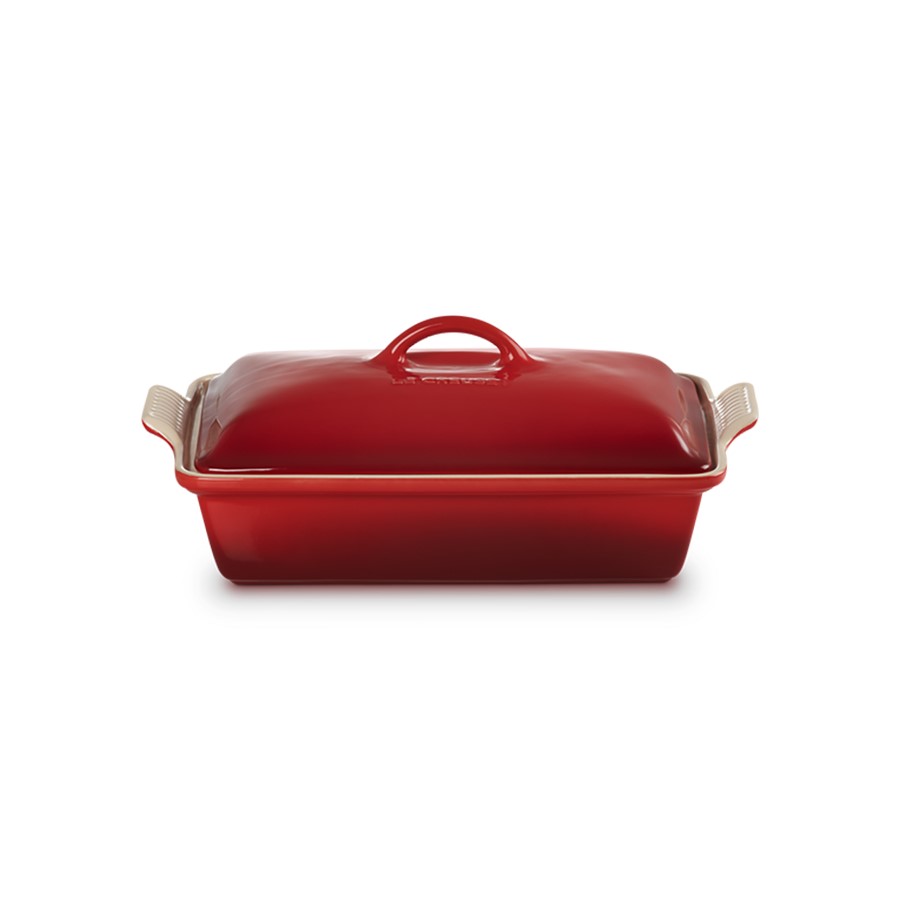 product image Le Creuset Rect. Dish w/Lid Cerise 33 cm 