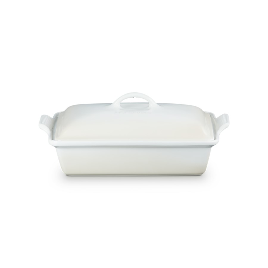 Le Creuset Rect Dish w/Lid Meringue 33cm Image