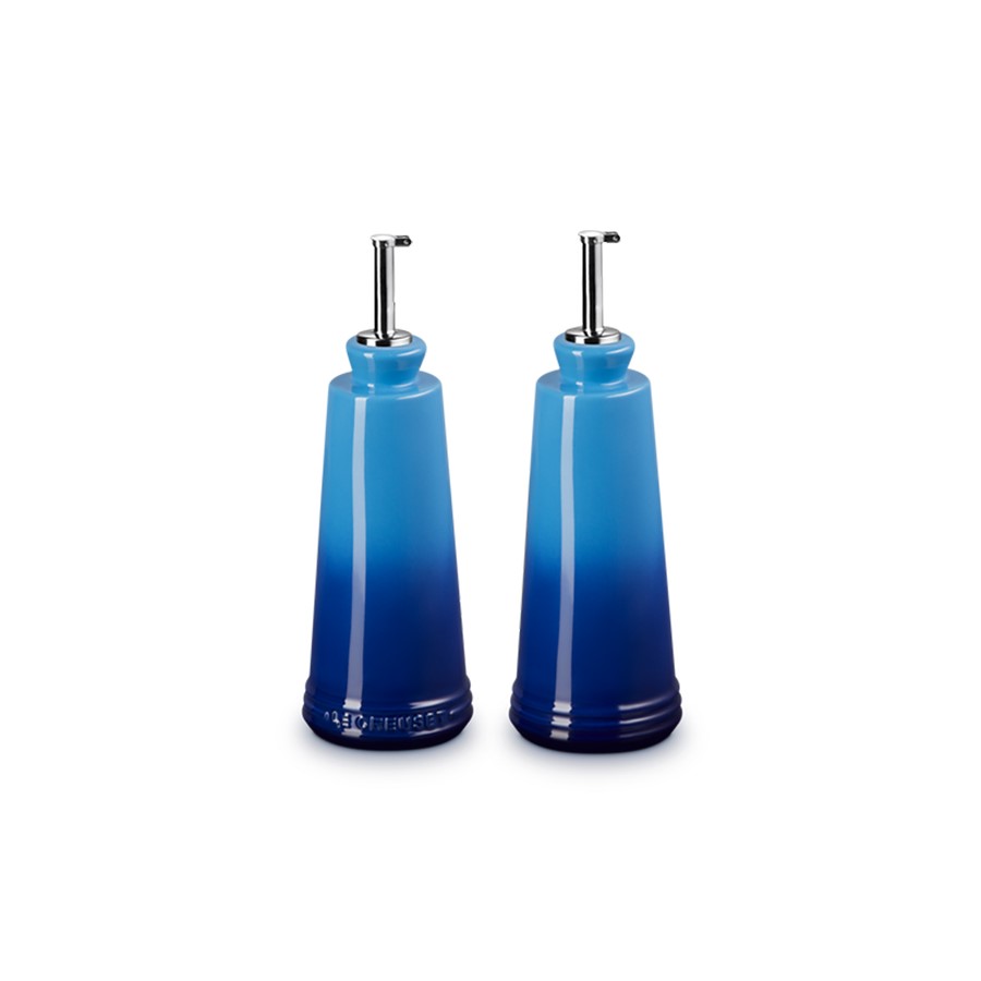 Le Creuset Oil & Vinegar Set Azure Blue Image