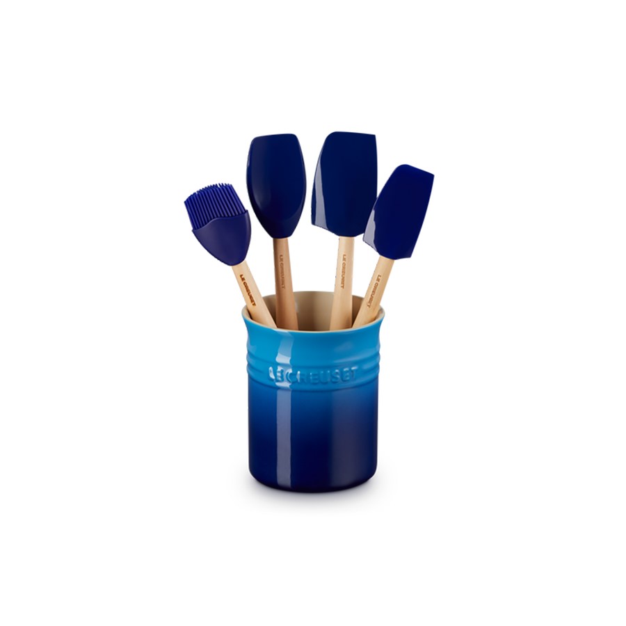 Le Creuset 5 Piece Utensils Set Az. Blue Image