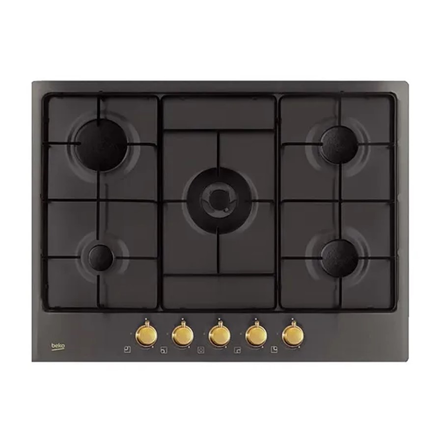 product image Beko Hob Gas 5 Burner Black H 4.6cm x W 51cm x W 75cm