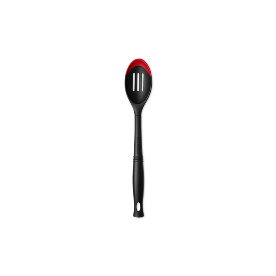 product image Le Creuset Edge Sloted Spoon Cerise 34cm 