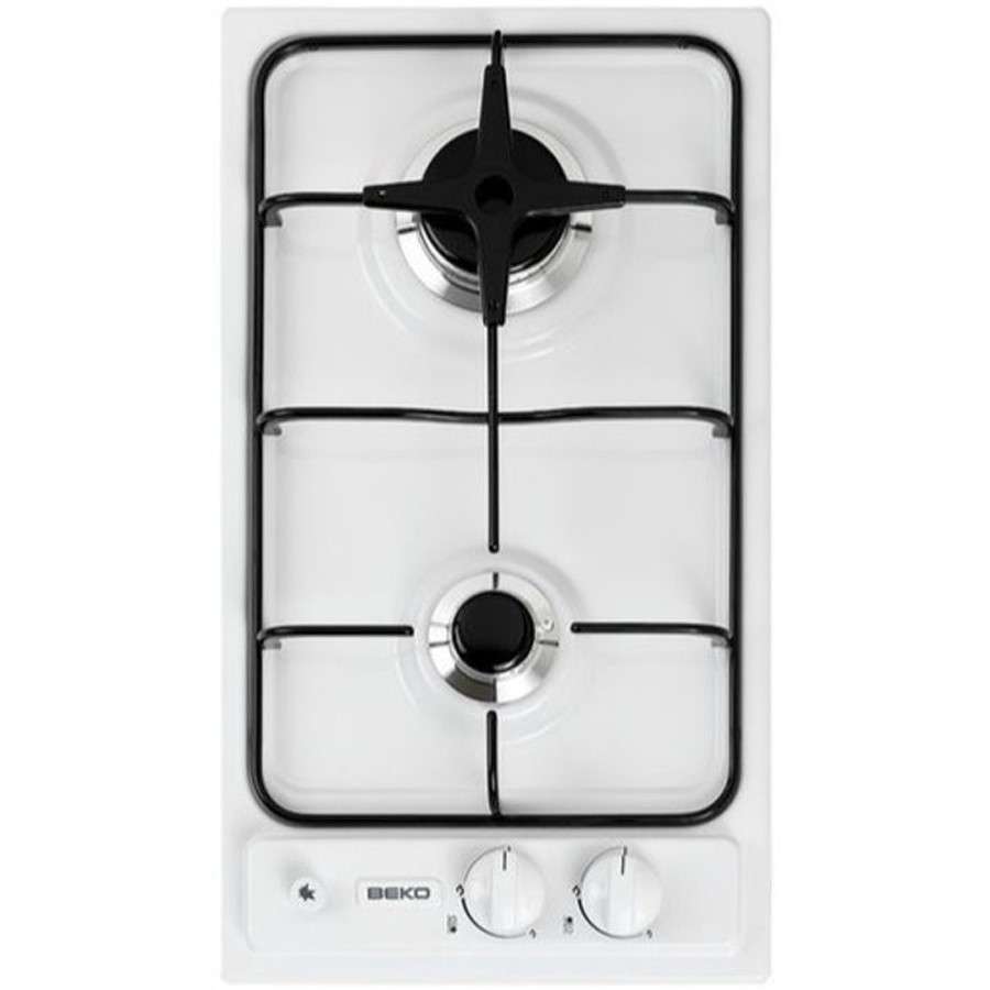 product image Beko Hob Gas 2 Zone White 27*49 H 7.5cm x W 29cm x D 51cm