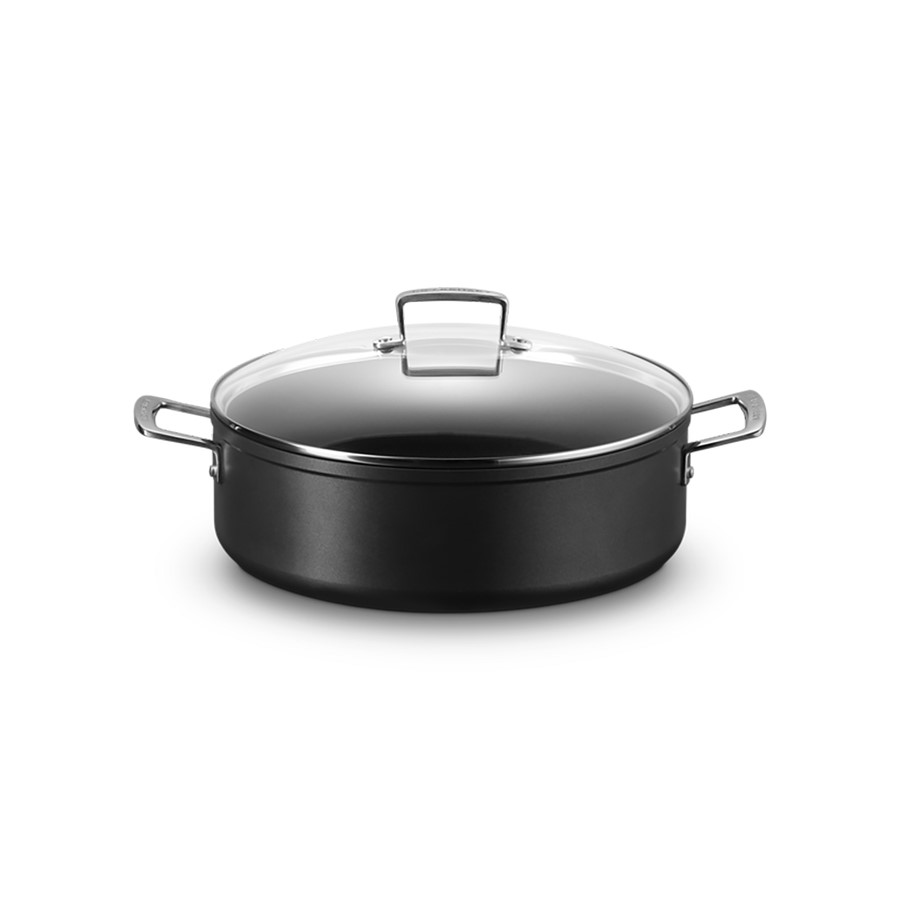 product image Le Creuset Sauteuse w/Glass Lid Blk 30cm 