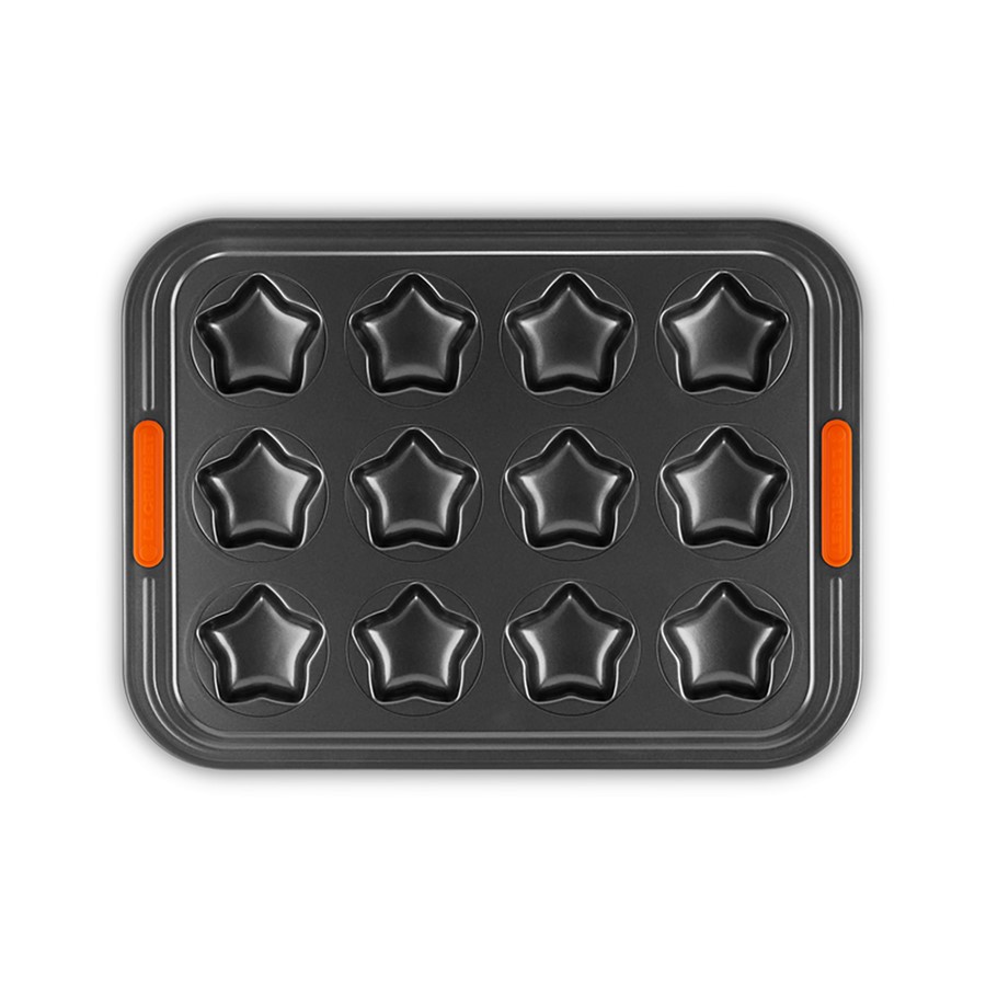 product image Le Creuset 12 Cup Star Bakeware Blk.Tray 