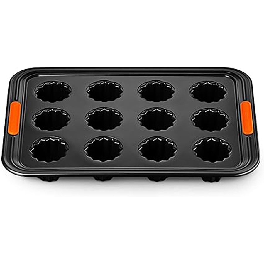 product image Le Creuset 12 Cannelé Black Tray 