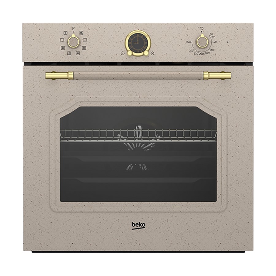 product image Beko Oven Electric 8 Function Beige 60cm H 59.5cm x W 59.4cm x D 56.7