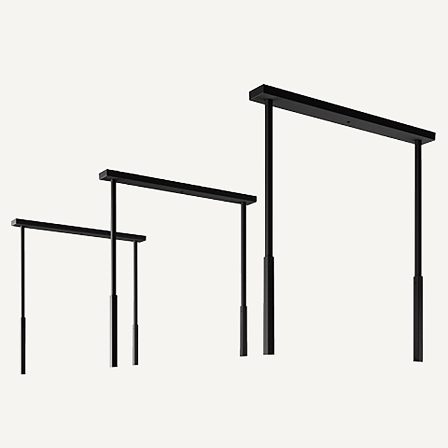 product image Falmec Truss Extension For Spazio Hood Matt Black Steel Length 90 cm