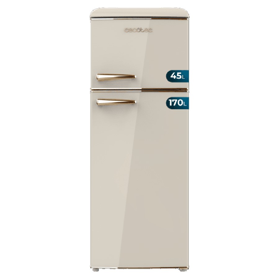 product image Cecotec Retro Fridge Combi Beige 215 L H 148.2cm x W 55.2cm x D 62.1cm