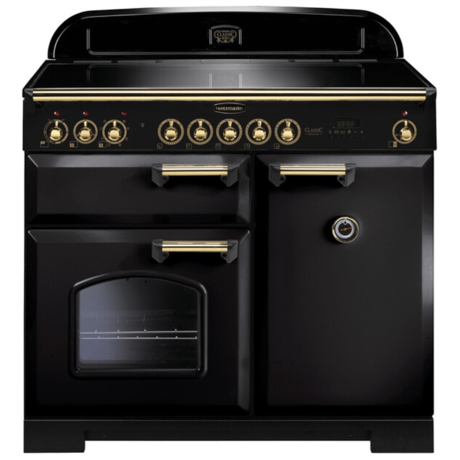 product image RangeMaster DL Electric Range Black/Bras W: 99.4 cm - D: 60.8 cm - H: 90.5 / 93
