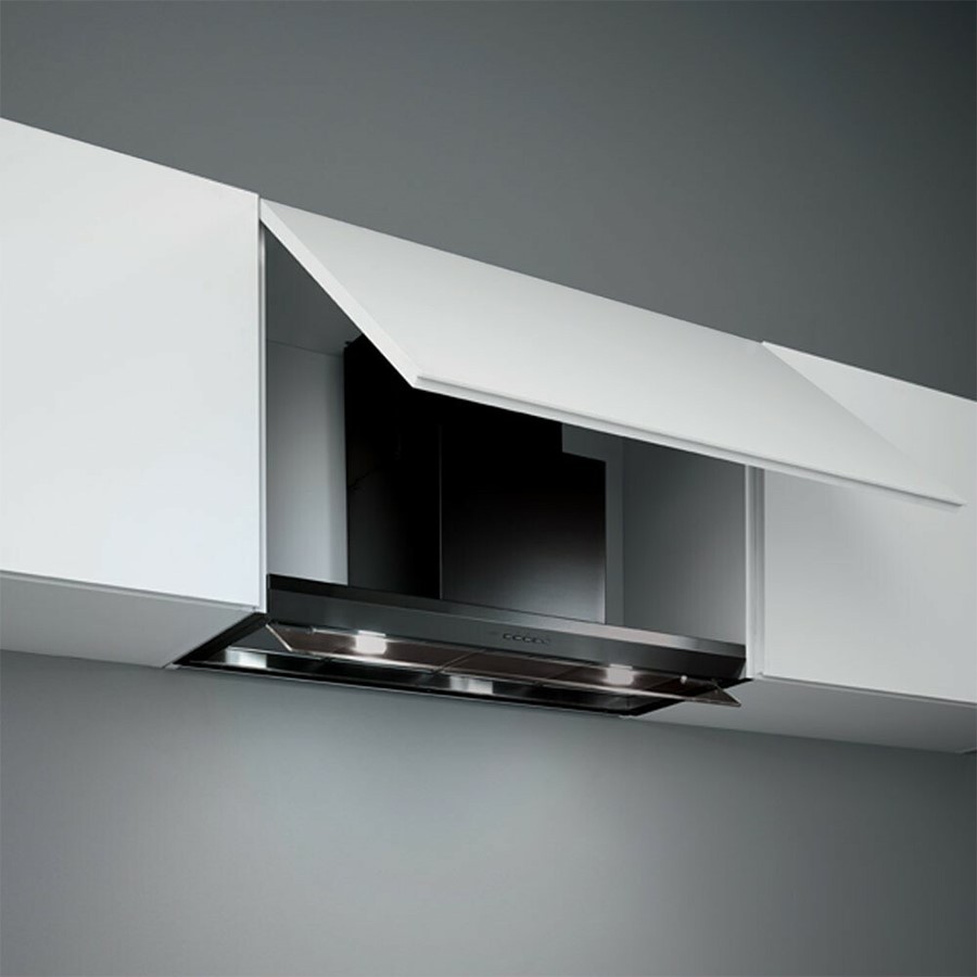 product image Falmec Hood Virgola Evolution Black 90cm E.P. 220-240V ~ 50-60Hz 600 m3/h Without Filter