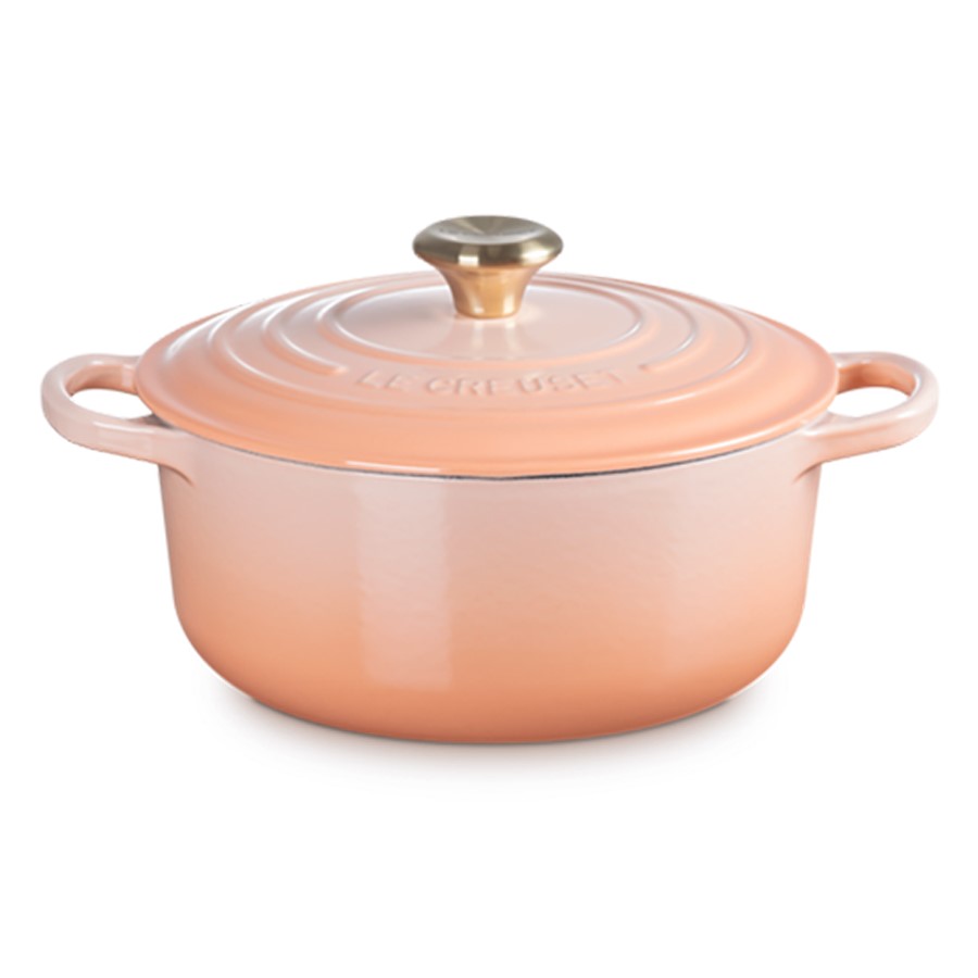 Le Creuset Round Casserole Peche 20 cm Image