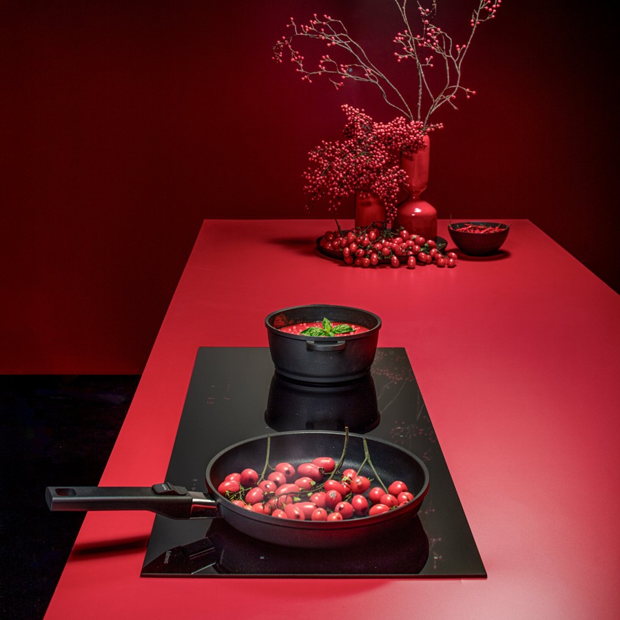 product image Falmec Induction Hob 4 Zone 88 cm Black Glass 88 x 40 cm With Hood Control 
RAL 9005 220-240V ~ 50-60Hz