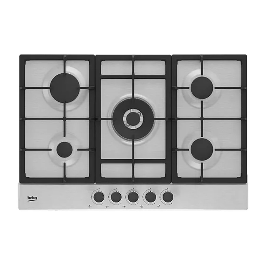 product image Beko Hob Gas 5 Burner S/Steel 75 cm H 4.6cm x W 75cm x D 51cm