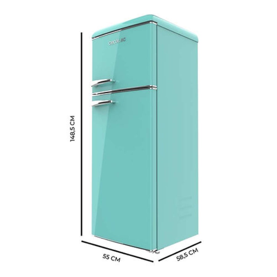 product image Cecotec Retro Fridge Vintage Combi Green 215 L