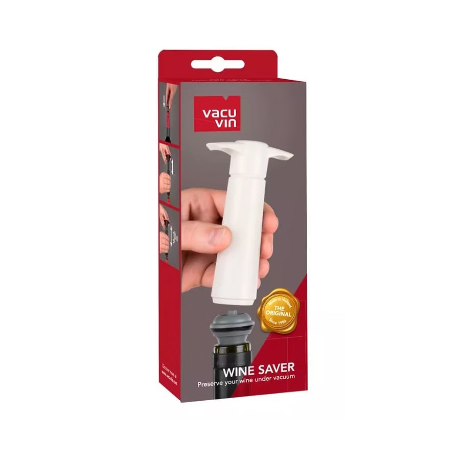 product image Vacuvin Wine Saver Set White 1 Pump & 2 Stoppers
