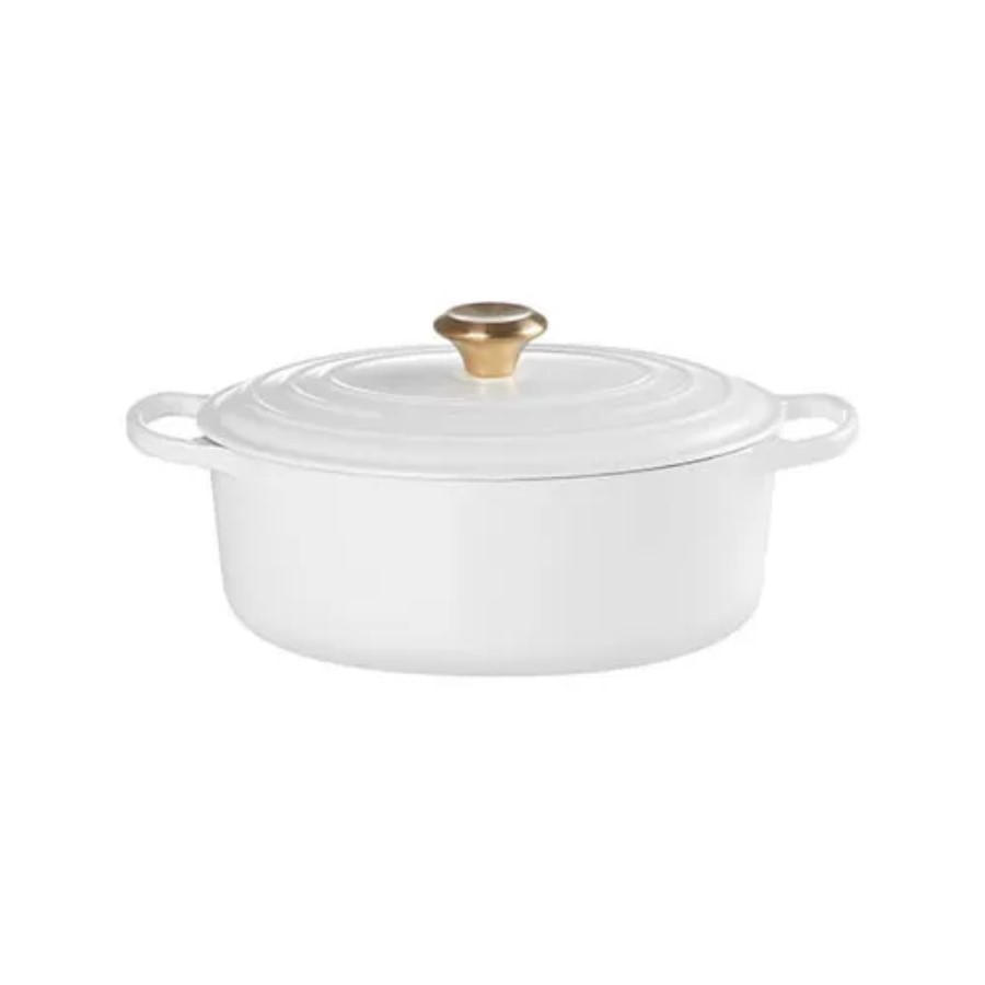 Le Creuset Oval Casserole White 27 cm Image