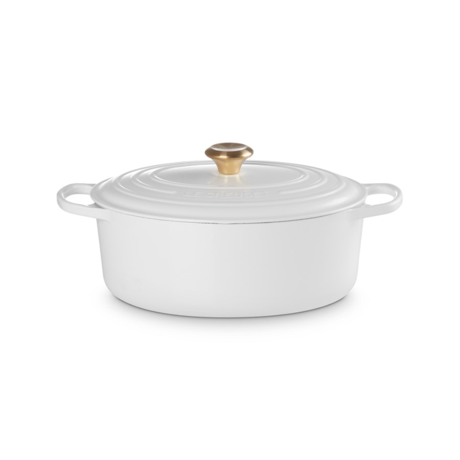 Le Creuset Oval Casserole White 31 cm Image