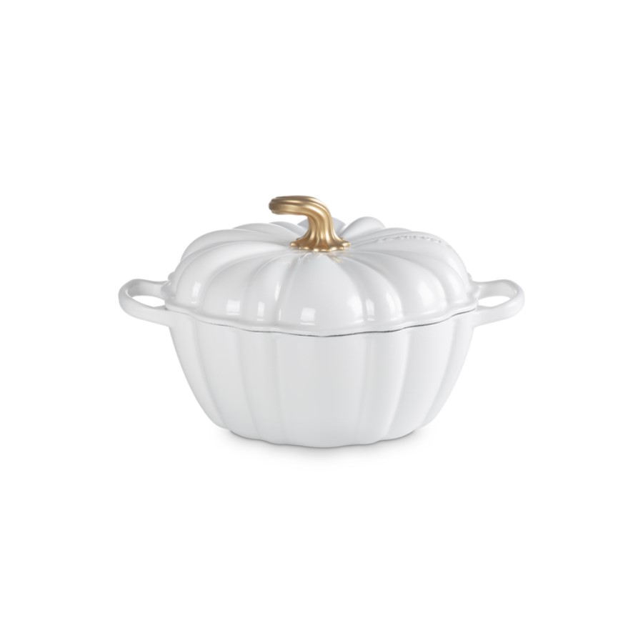 Le Creuset Cast Iron Pumpkin White 24 cm Image